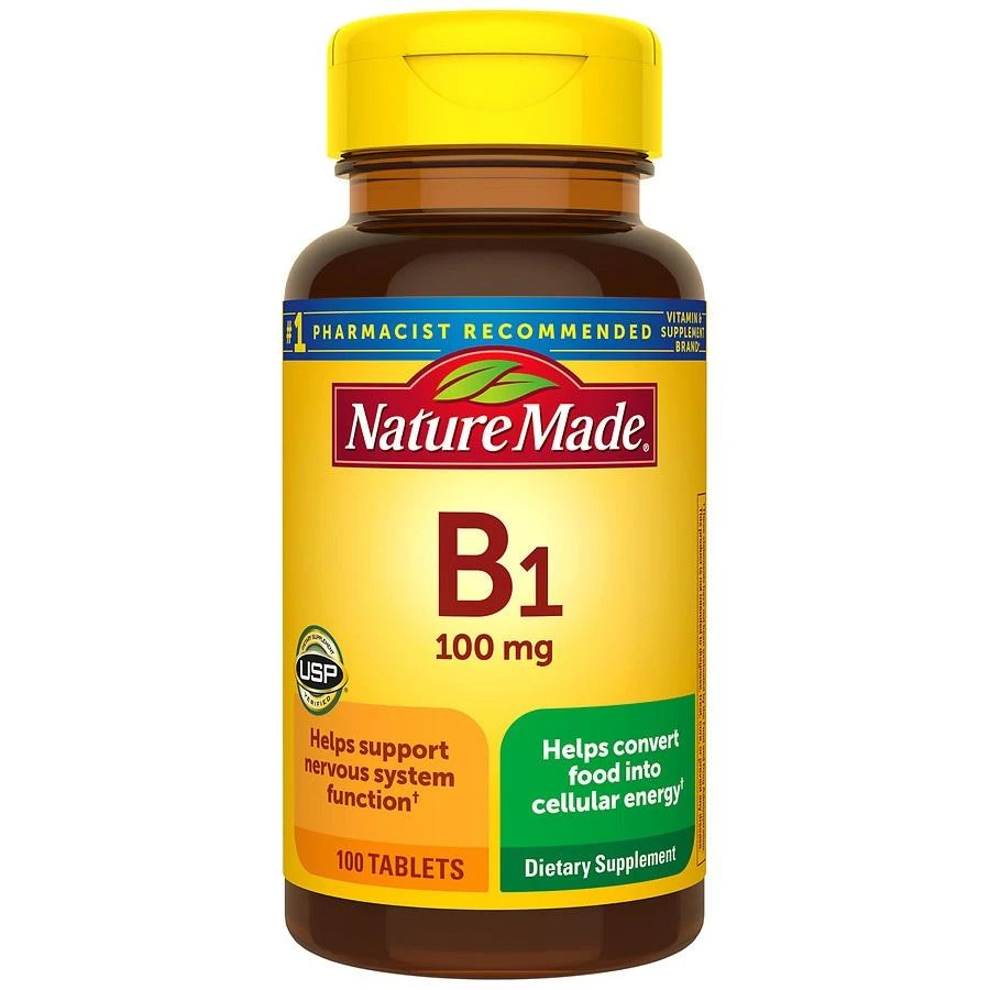 Nature Made Vitamin B1 100 mg Tablets 1