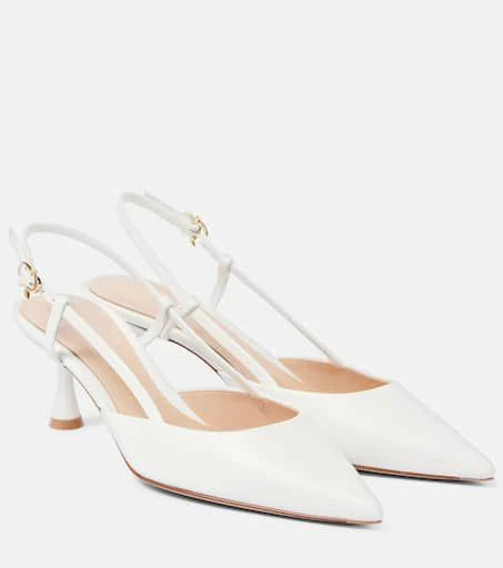 Gianvito Rossi Bridal Ascent 55 leather slingback pumps 1