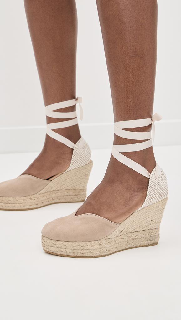 Manebi Heart Shaped Wedge Espadrilles