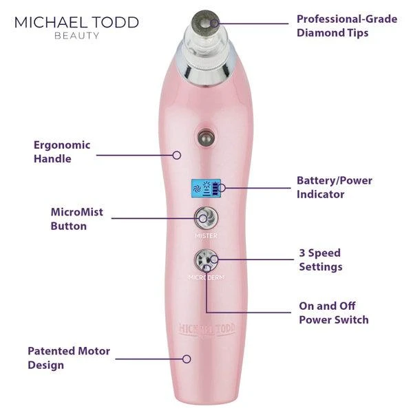 Michael Todd Beauty Michael Todd Beauty Sonic Refresher Wet/Dry Sonic Microdermabrasion and Pore Extraction System (Various Shades) 4