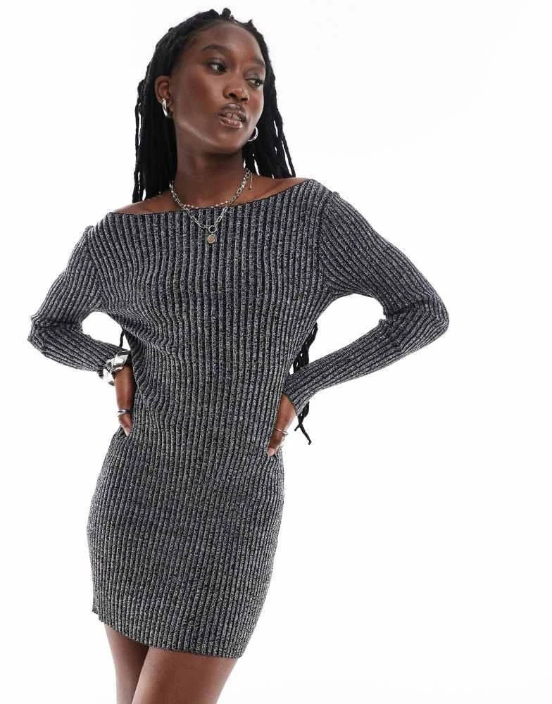 white christmas dresses JOANNA DENIM MINI DRESS – AKIRA main image 1
