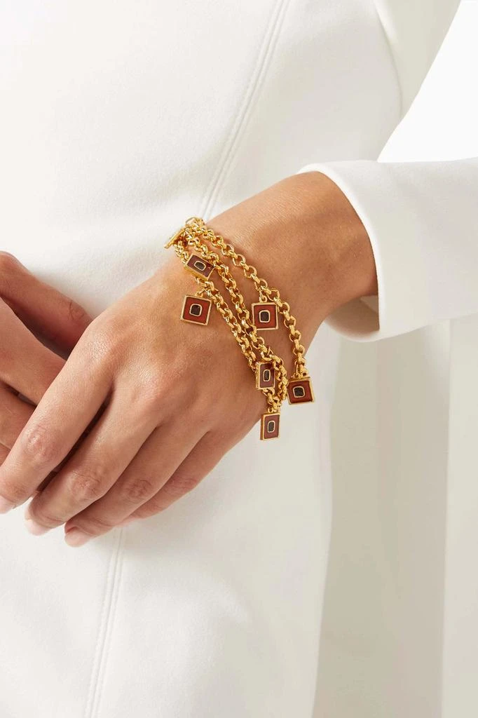 Susan Caplan Vintage 1990s vintage triple belcher chain bracelet 2