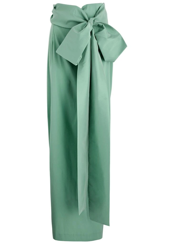 Bernadette Bernard bow-embellished taffeta maxi skirt 1