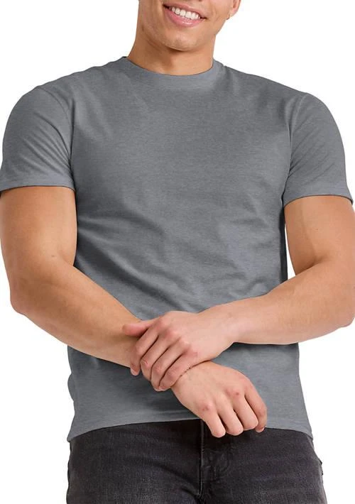 Hanes Mens Short Sleeve Crew Neck Eco Tri Blend T Shirt 1