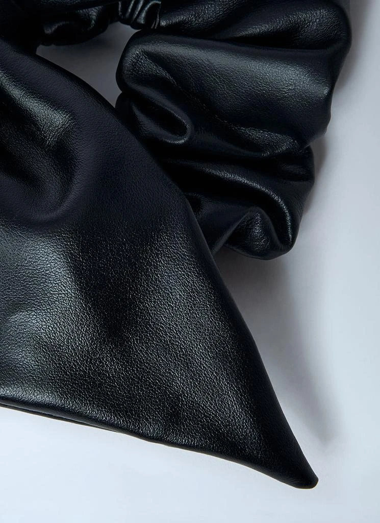 Balenciaga Leather Logo Hardware Scrunchie 4