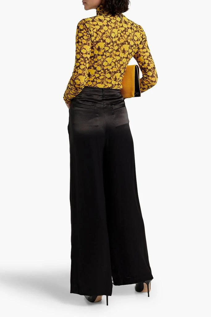 Diane von Furstenberg Adelaide satin wide-leg pants 3