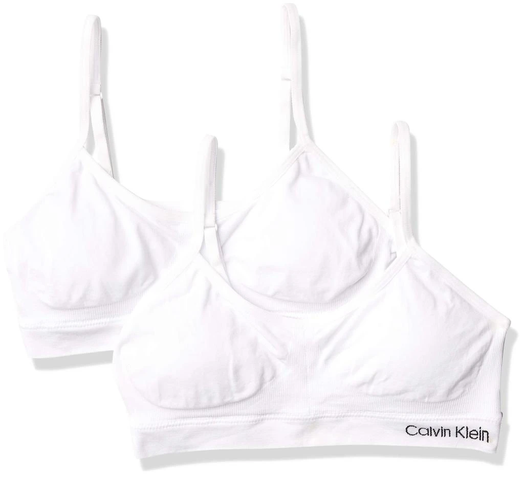 Calvin Klein Calvin Klein Kids Girls
 Seamless Wirefree Comfort Bralette Bra 2-Pack