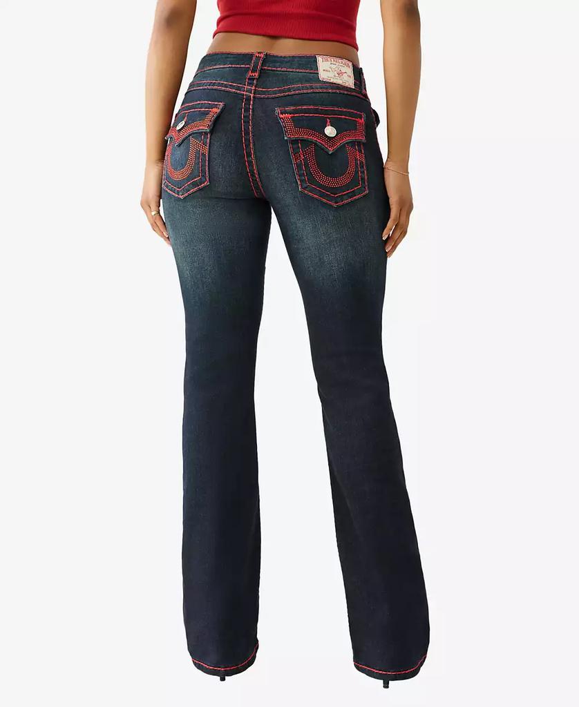 True Religion Women's Becca Super T Rhinestone Bootcut Jeans