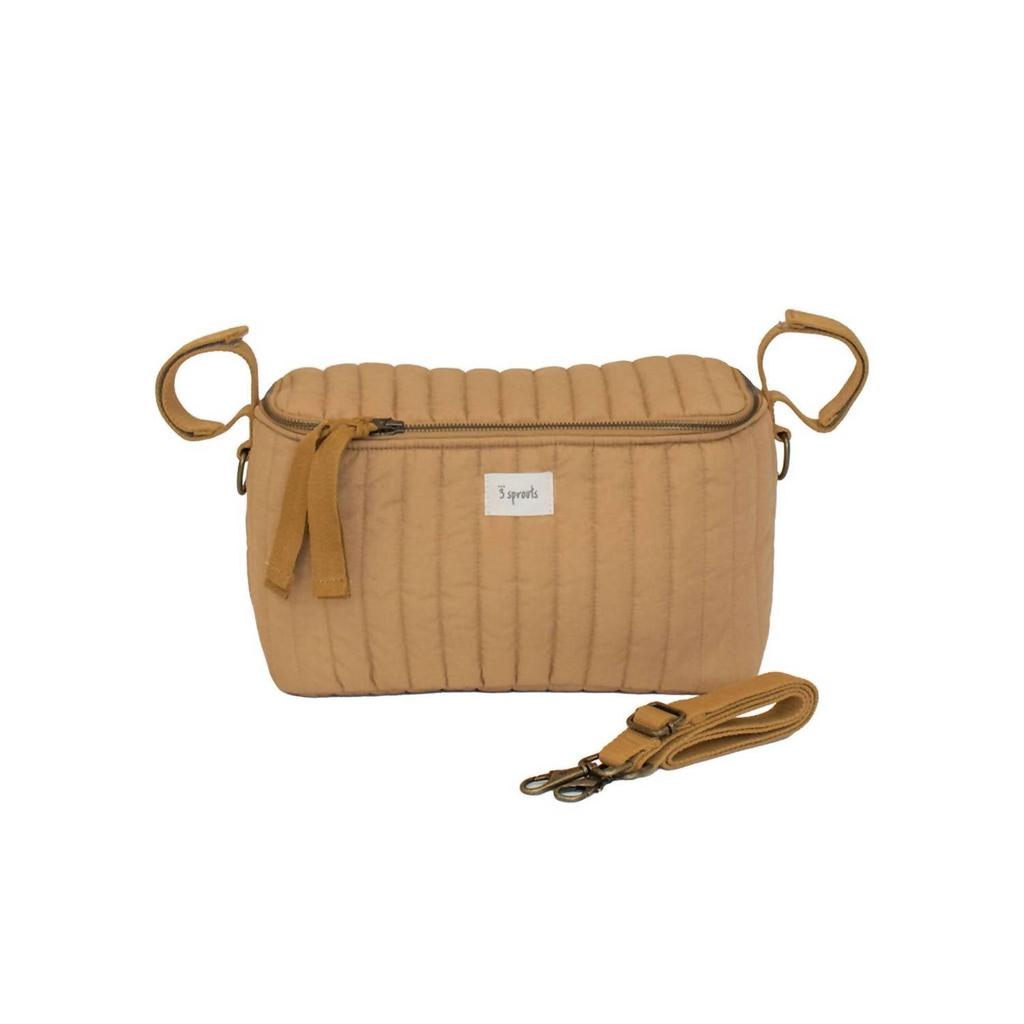 3 Sprouts Universal Stroller Caddy Organizer In Mustard