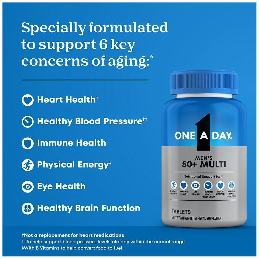 One A Day Multi-Vitamin Tablets for Men 50+ 4