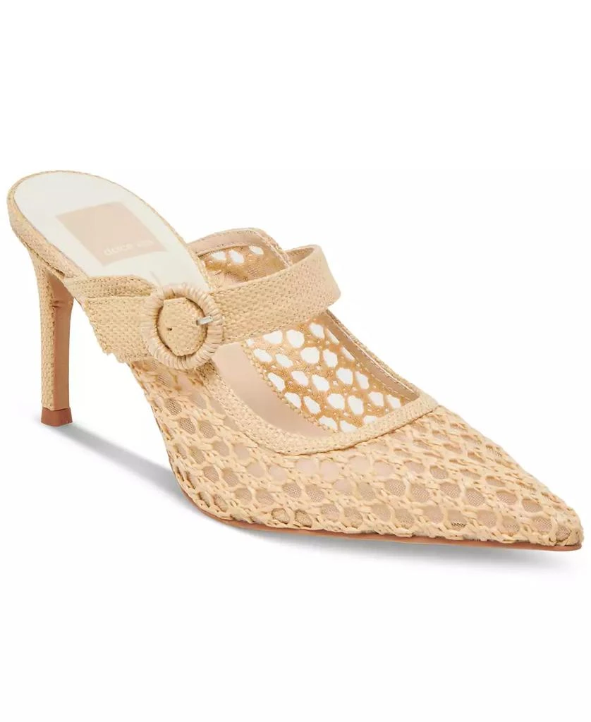 Dolce Vita Women's Keekee Buckle Woven Pointed-Toe Pumps 1