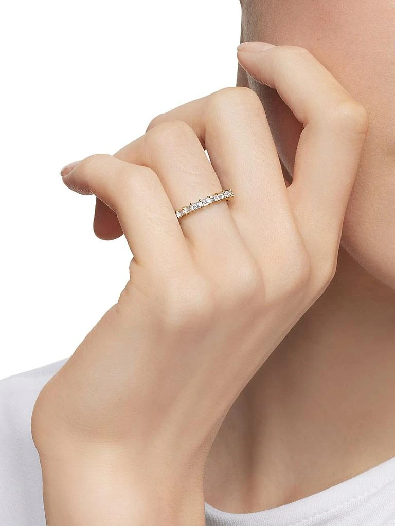 David Yurman DY Eden Partway Band Ring in 18K Yellow Gold 7