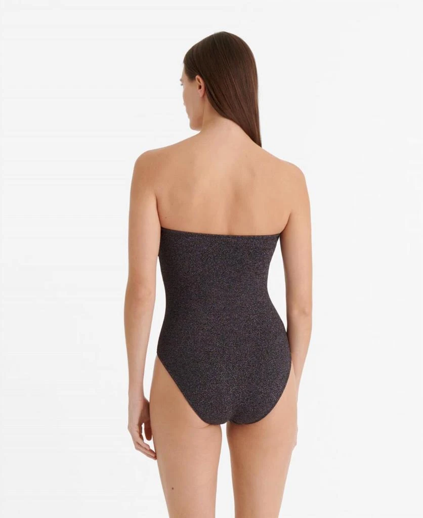 ERES Scintillant Bustier One Piece In Noir Lurex 2