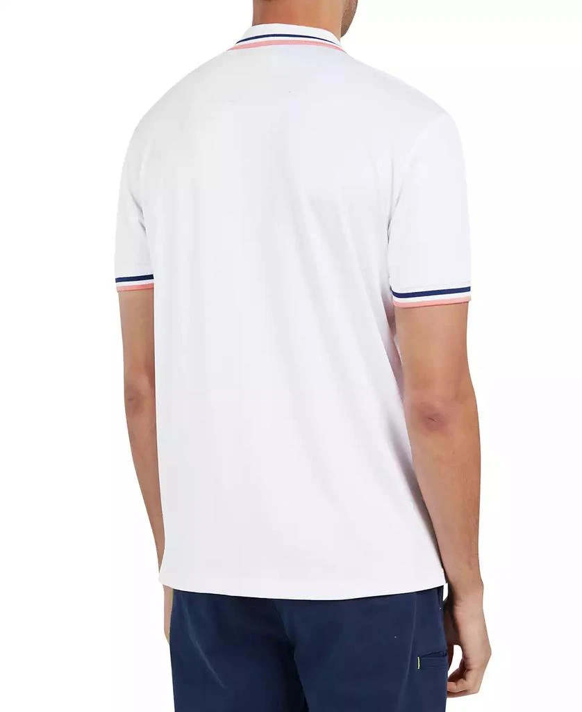 Society of Threads Men's Slim Fit Solid Tipped Performance Polo 2