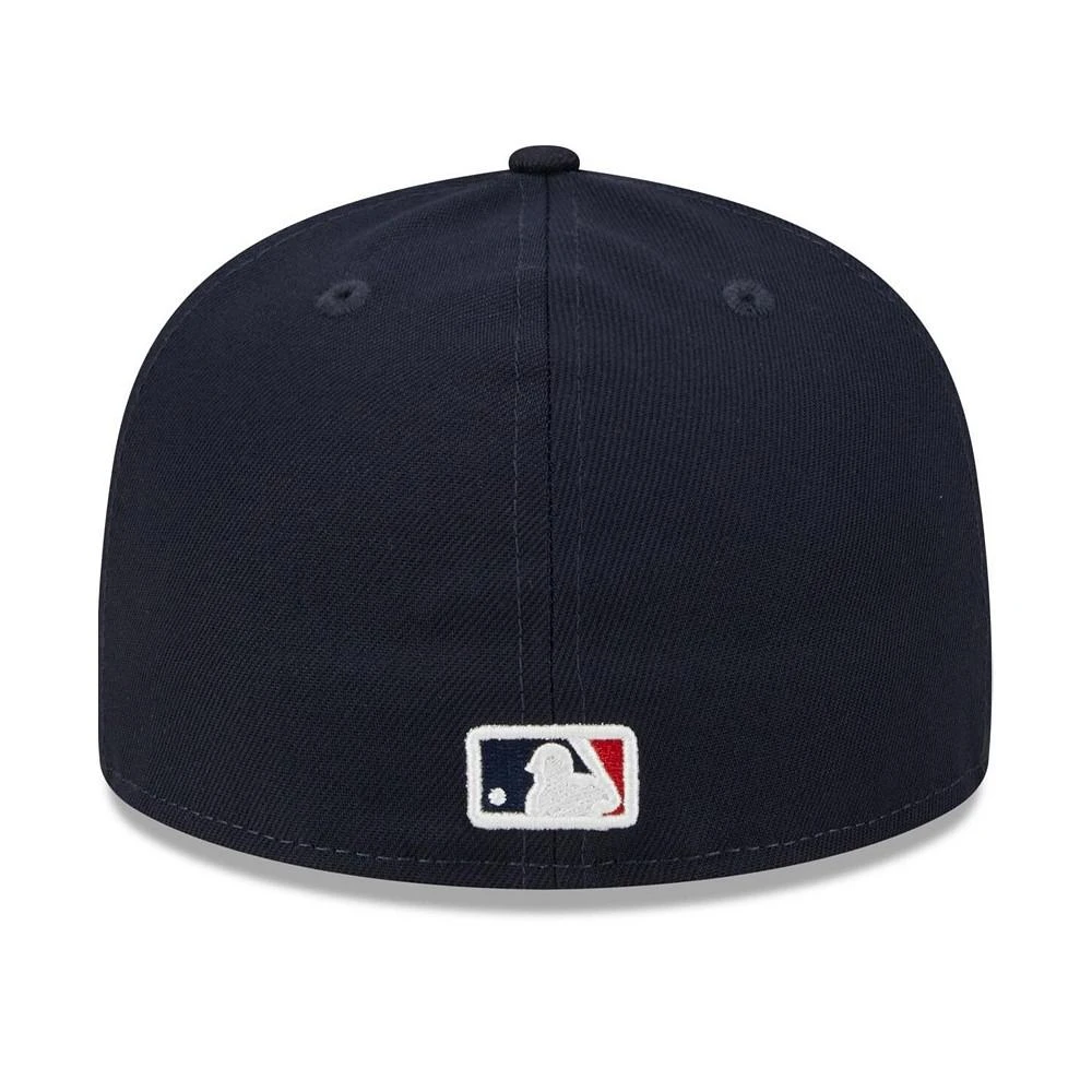 New Era Men's Cream/Navy Atlanta Braves 2024 MLB All-Star Game Workout 59FIFTY Fitted Hat 4
