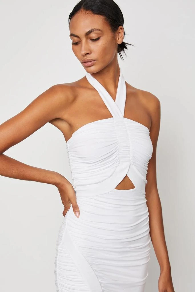 Bailey 44 Maive Halter Dress in White 1