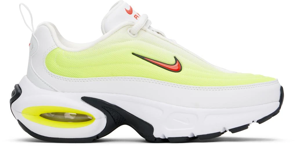 NIKE White & Yellow Air Max Portal Sneakers 1