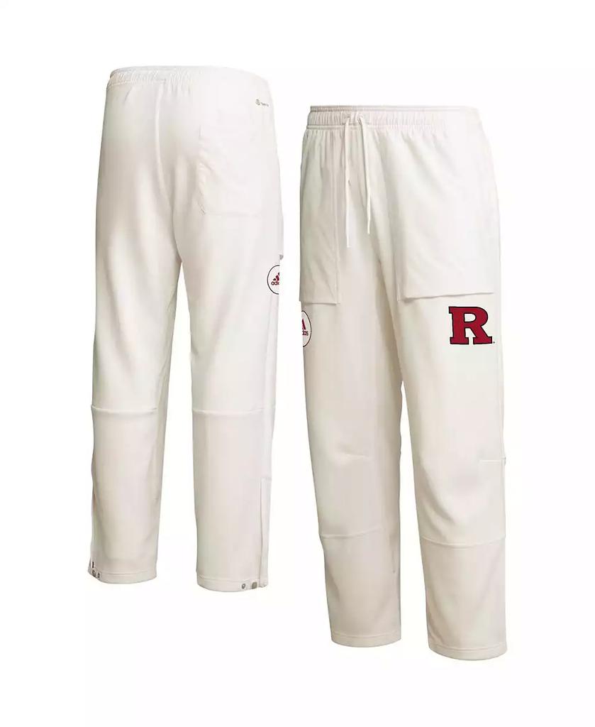 Adidas Men's Cream Rutgers Scarlet Knights AEROREADY Pants
