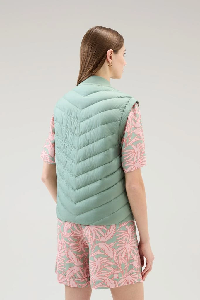 Woolrich Microfiber Vest with Chevron Quilting - Women - Black 3