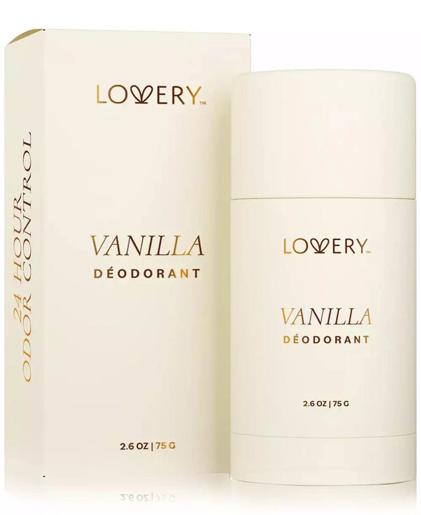 Lovery Vanilla Deodorant Stick, 2.6 oz. 1