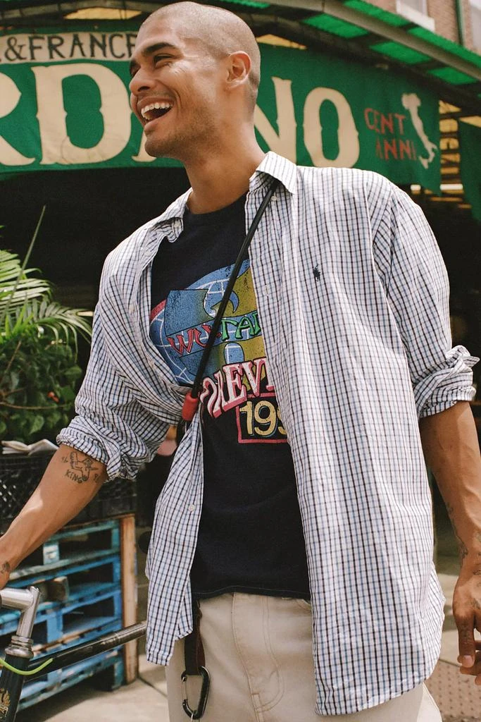 Vintage
ReMADE by UO Vintage By UO Branded Printed Button-Down Shirt 2