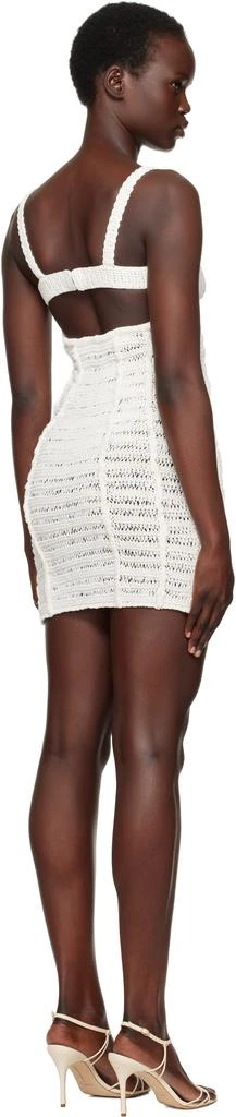 Casablanca White Crochet Mix Minidress 3
