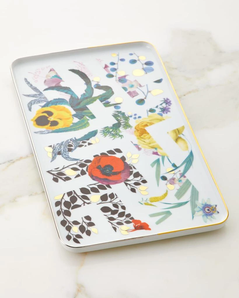 Christian LaCroix X Vista Alegre Primavera Small Rectangular Tray 1