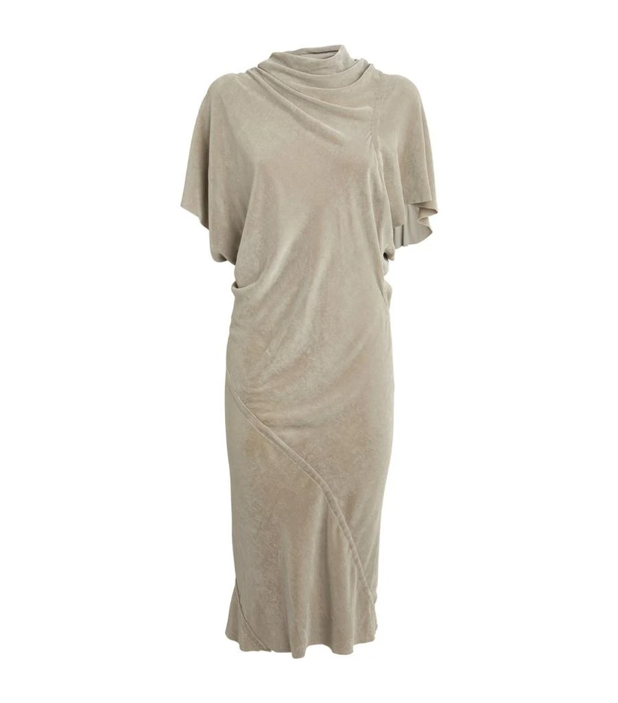 Rick Owens Women's Long Seb Gown Dress Brown