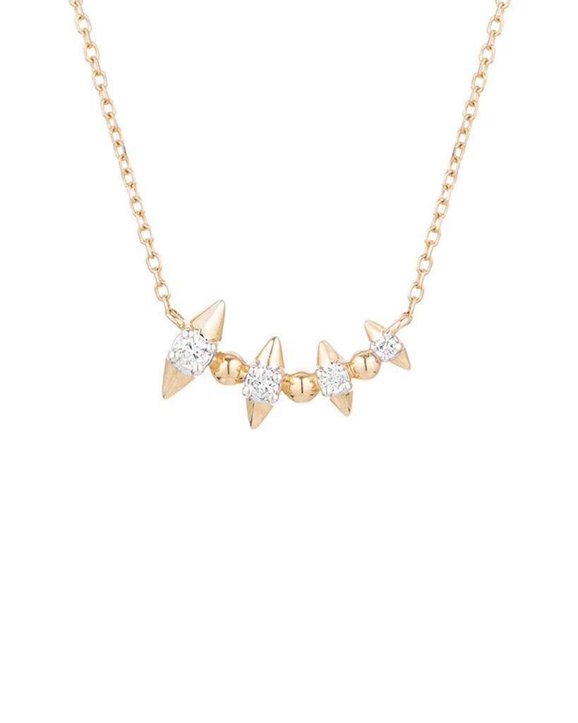 Adina Reyter 14K 0.10 ct. tw. Diamond London Spike Curve Necklace