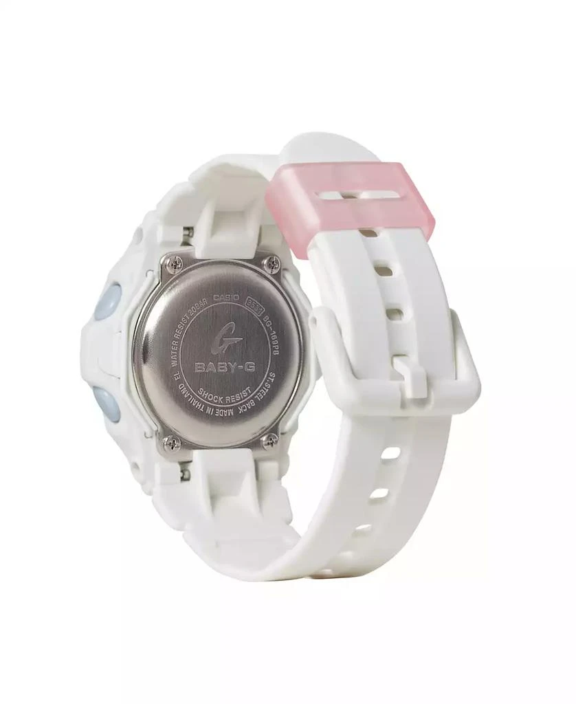 G-Shock G-Shock Women's Digital White Resin Watch 42.6mm, BG169PB-7 3