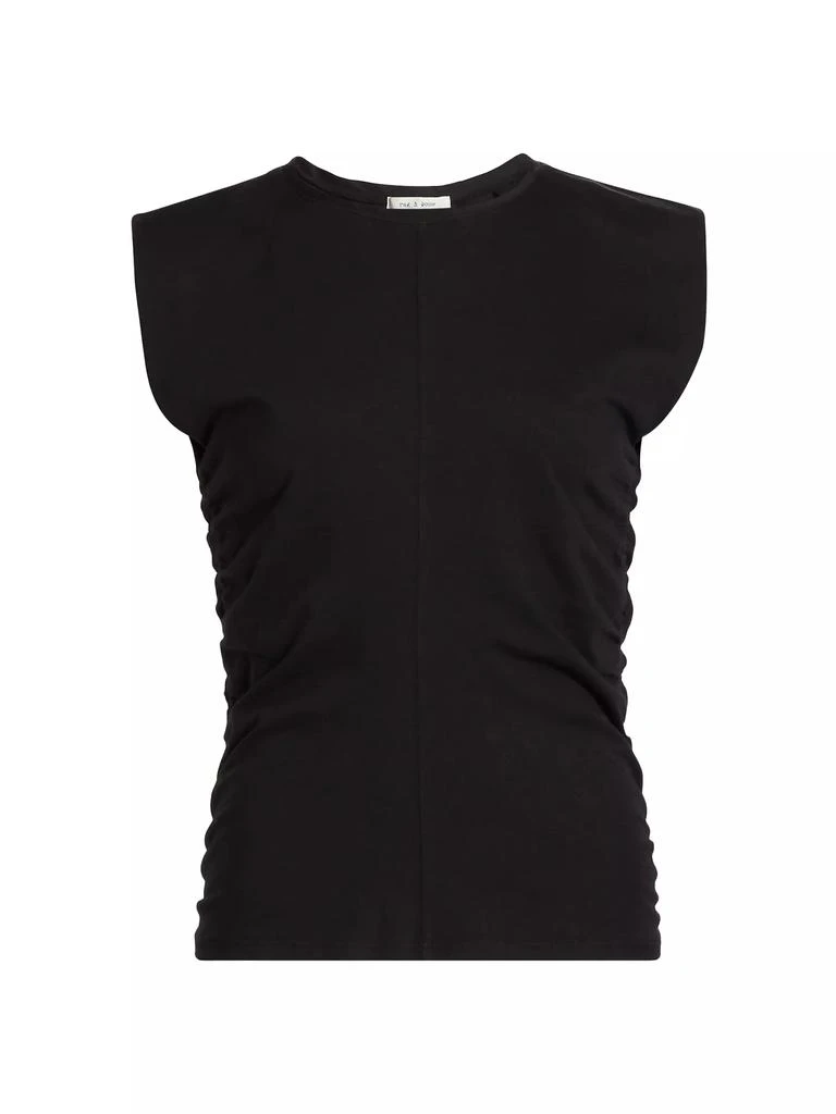 Rag & Bone Juliet Smocked Cotton Tank Top 1