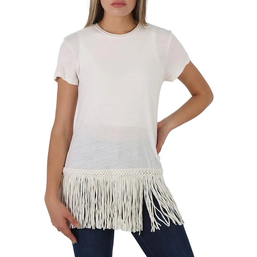Ralph Lauren Ladies Fringed Hem T-Shirt 1
