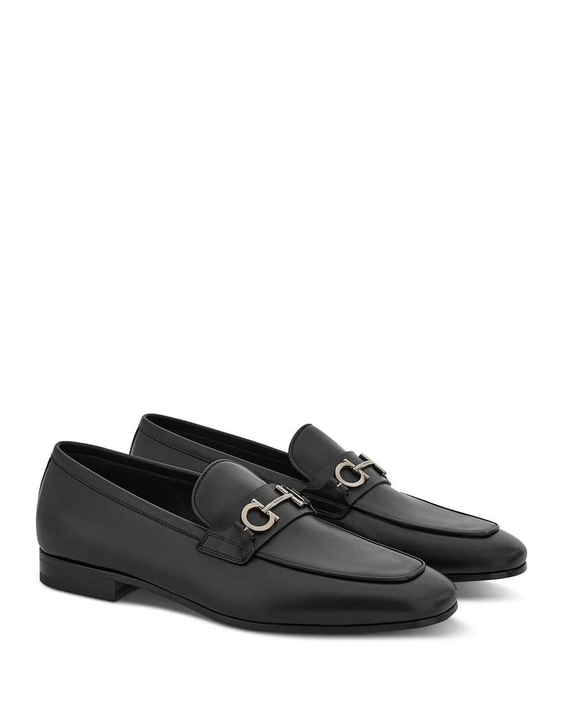 Salvatore Ferragamo Men's Balty Gancini Leather Loafers 4