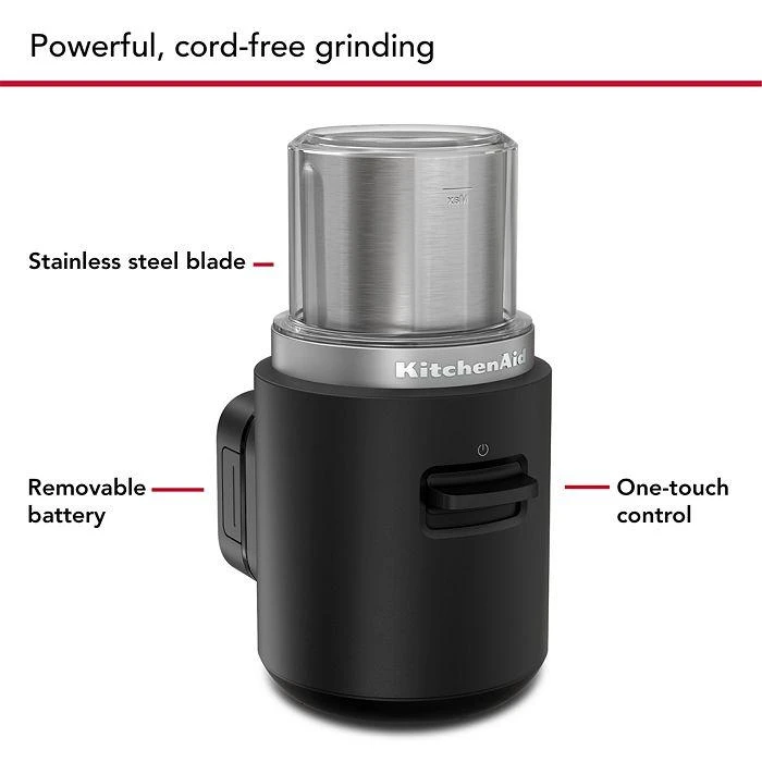 KitchenAid Go Cordless Blade Coffee Grinder 3