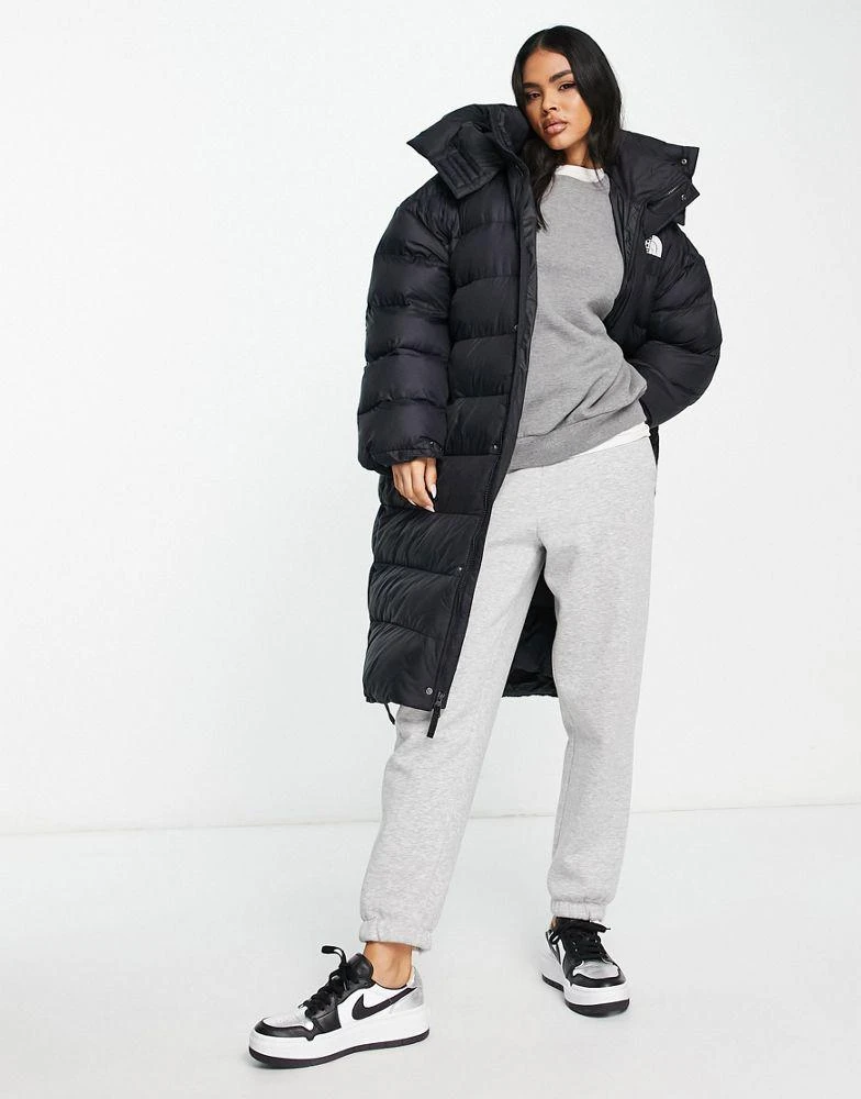 The North Face The North Face Acamarachi oversized long puffer coat in black Exclusive at ASOS 4