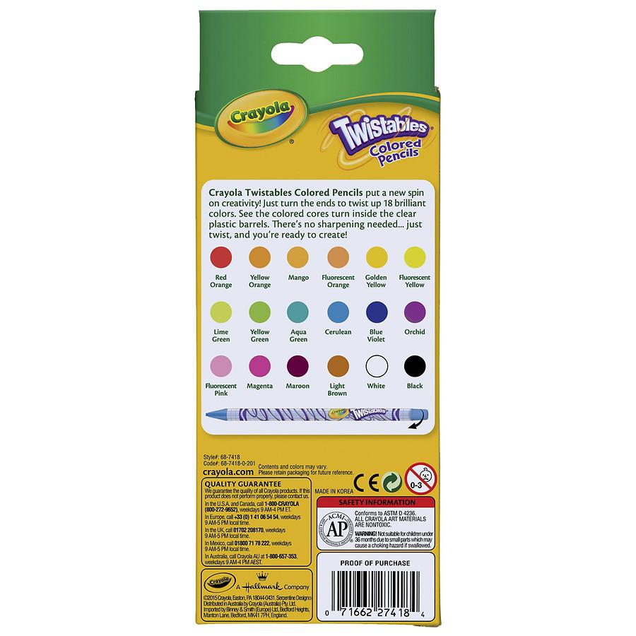 Crayola Twistables Colored Pencil Set
