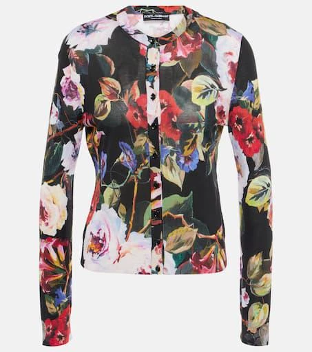 Dolce 
Gabbana Floral silk cardigan 1