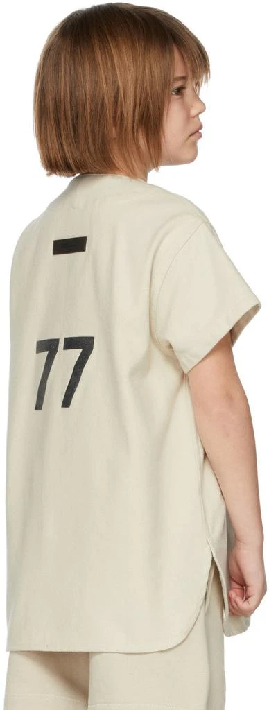 Essentials Kids Beige Cotton Baseball T-Shirt 4