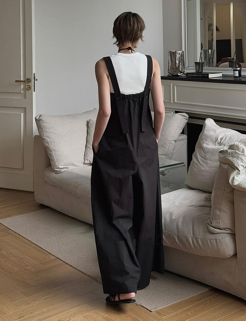 Pixie Market Black Wide Leg Jumpsuit-PREORDER