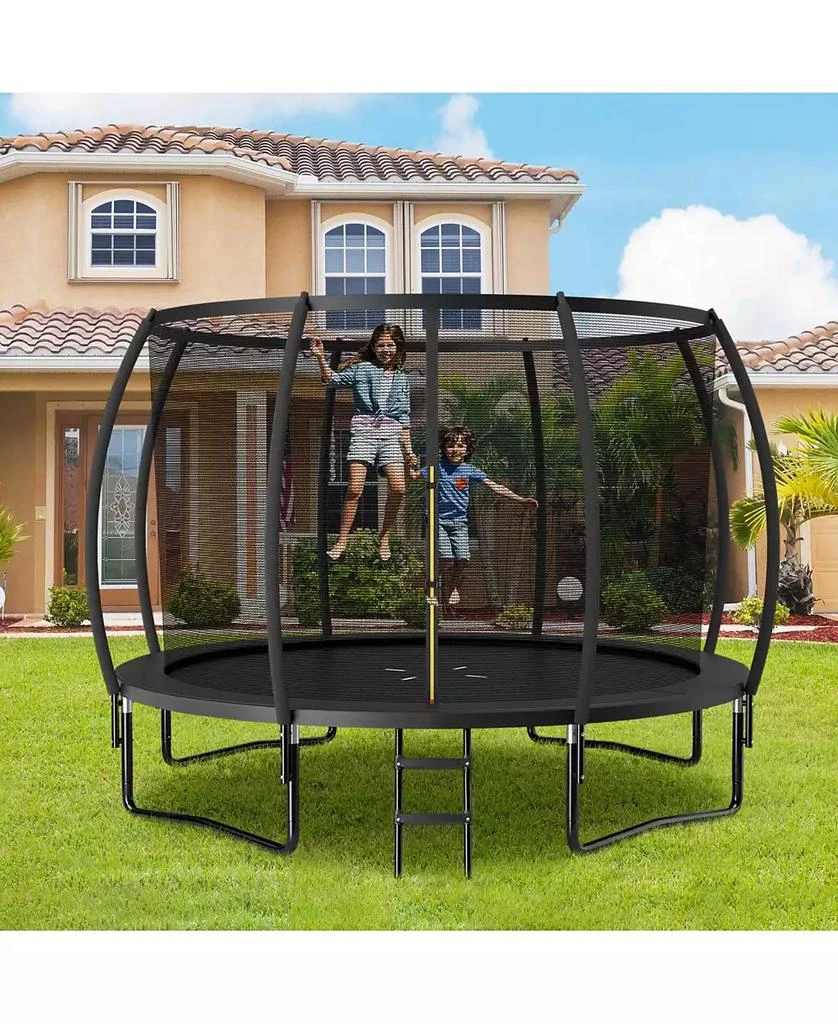 SUGIFT 12FT ASTM Approved Recreational Trampoline with Ladder 2