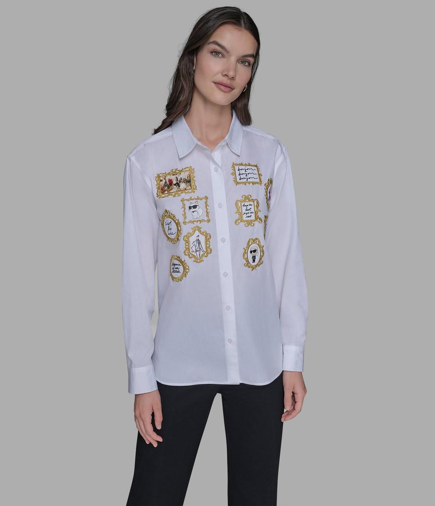 Karl Lagerfeld Paris ROCOCO POPLIN SHIRT