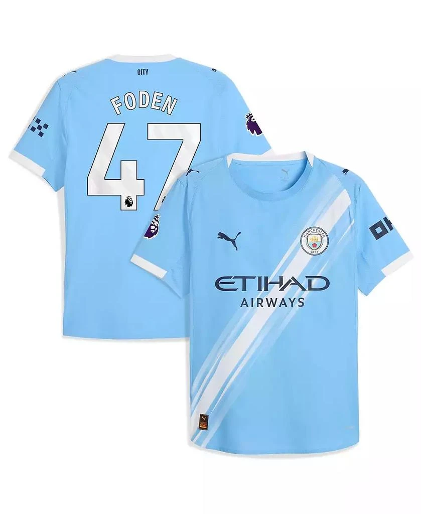 Puma Men's Phil Foden Sky Blue Manchester City 2025/26 Home Authentic Player Jersey 1