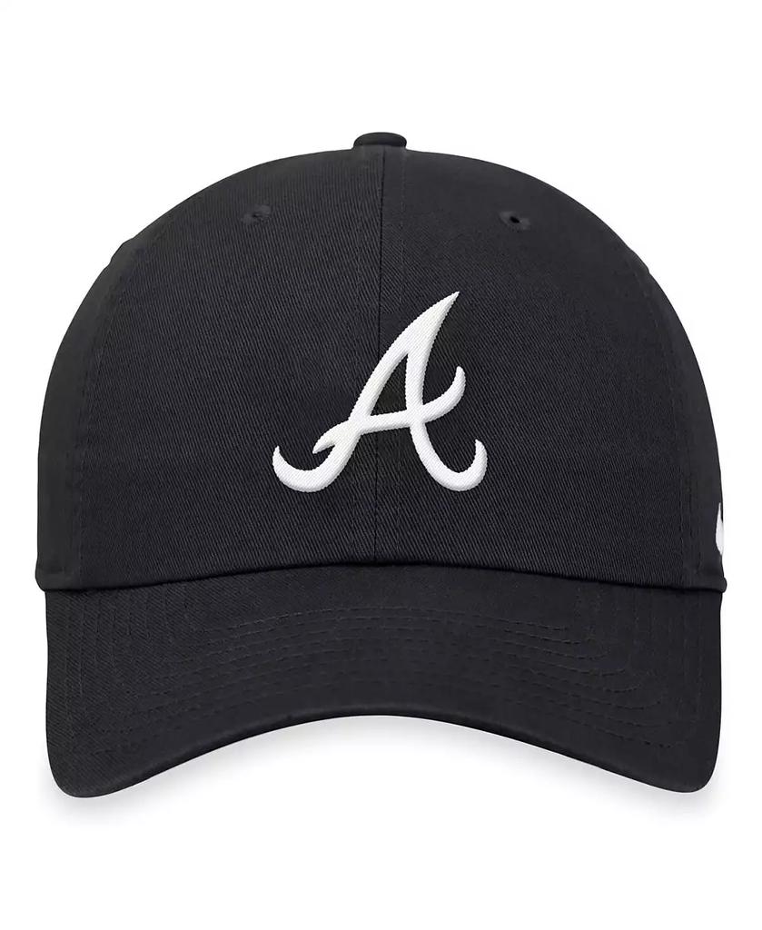 NIKE Men's Black Atlanta Braves Club Adjustable Hat