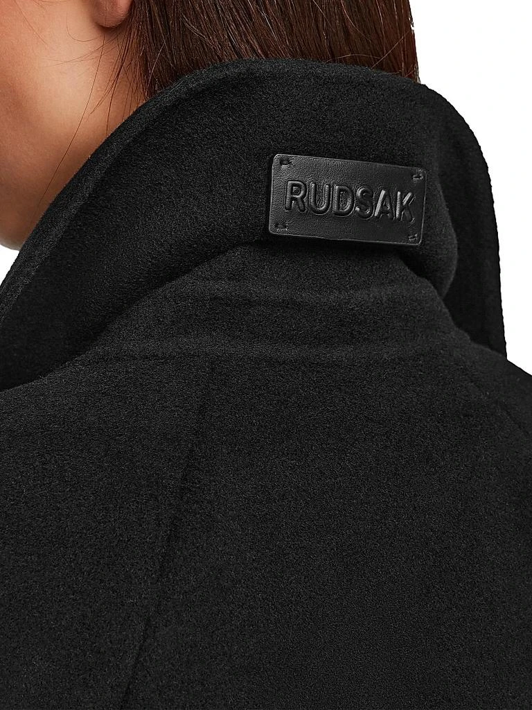 RUDSAK Zoe Quilted Double-Breasted Trench Coat 8