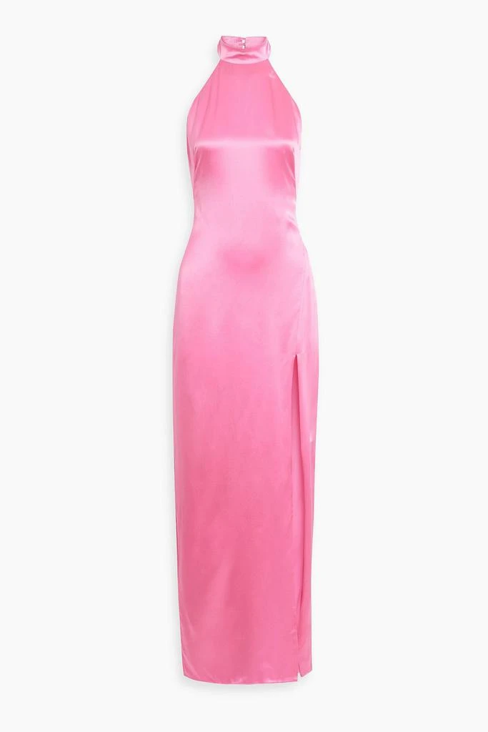 NICHOLAS Ramina silk-satin halterneck gown 1