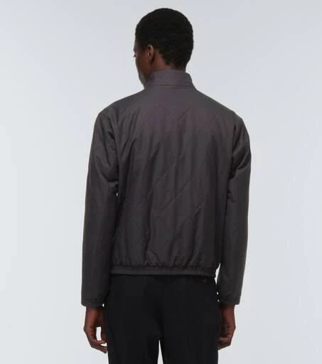Berluti Ferro leather trimmed jacket 4