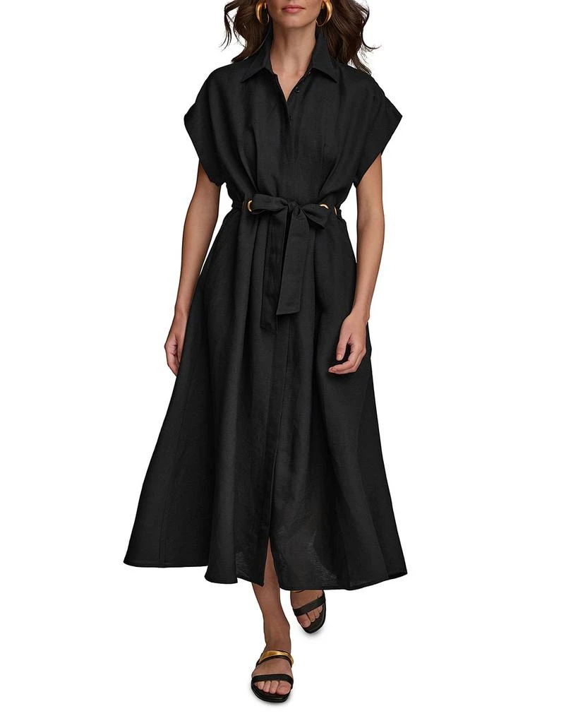 Donna Karan Belted Midi Dress 8