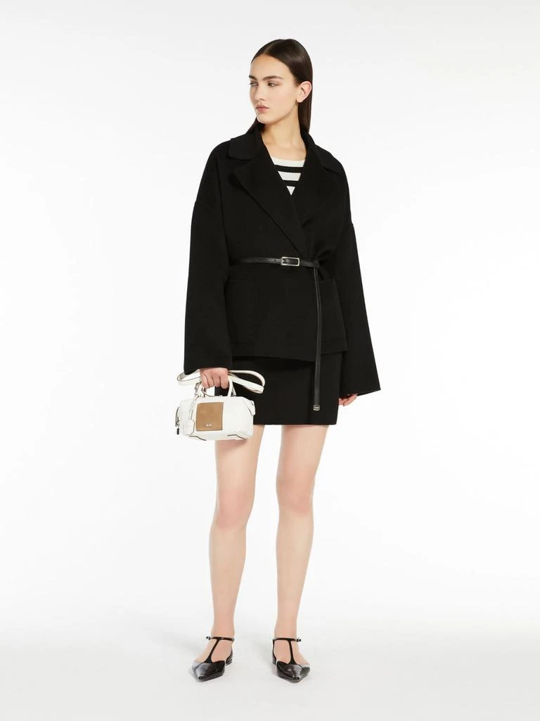 Max Mara Wool cashmere and silk wrap jacket 5