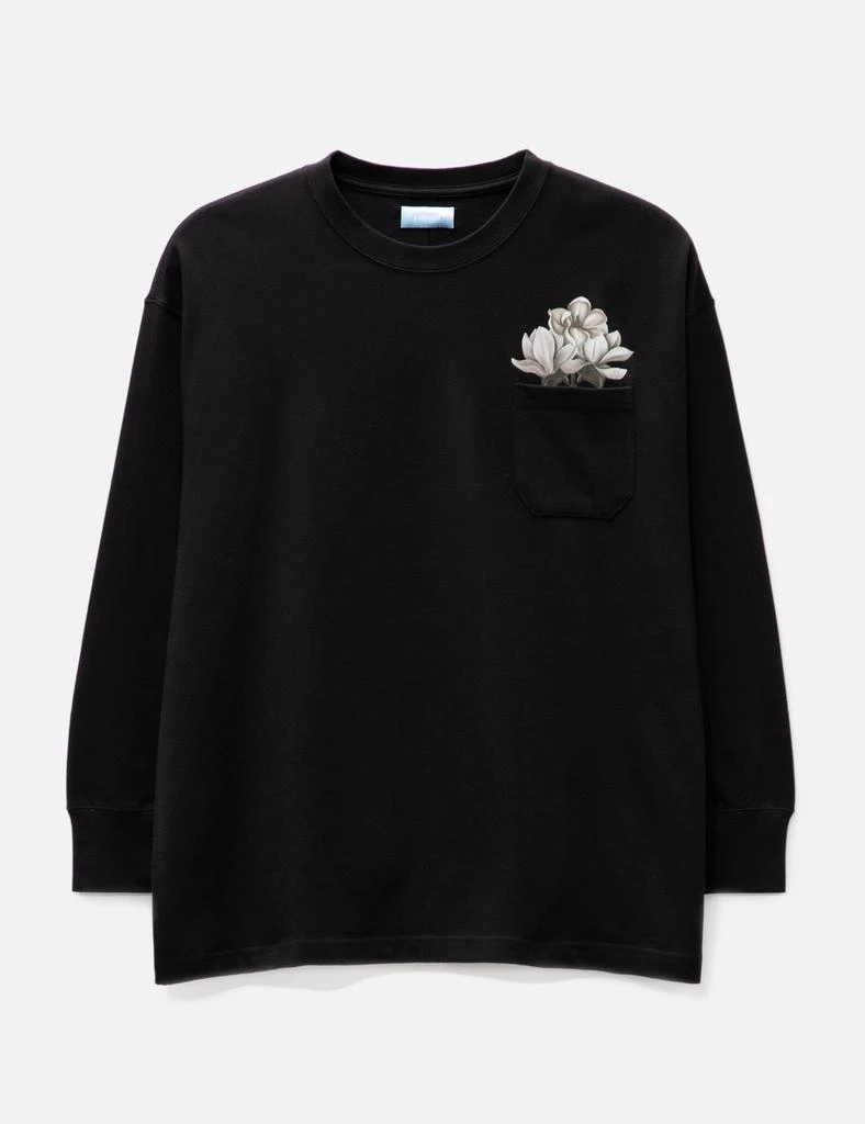 3.Paradis Black Flower Long Sleeve T-shirt 1