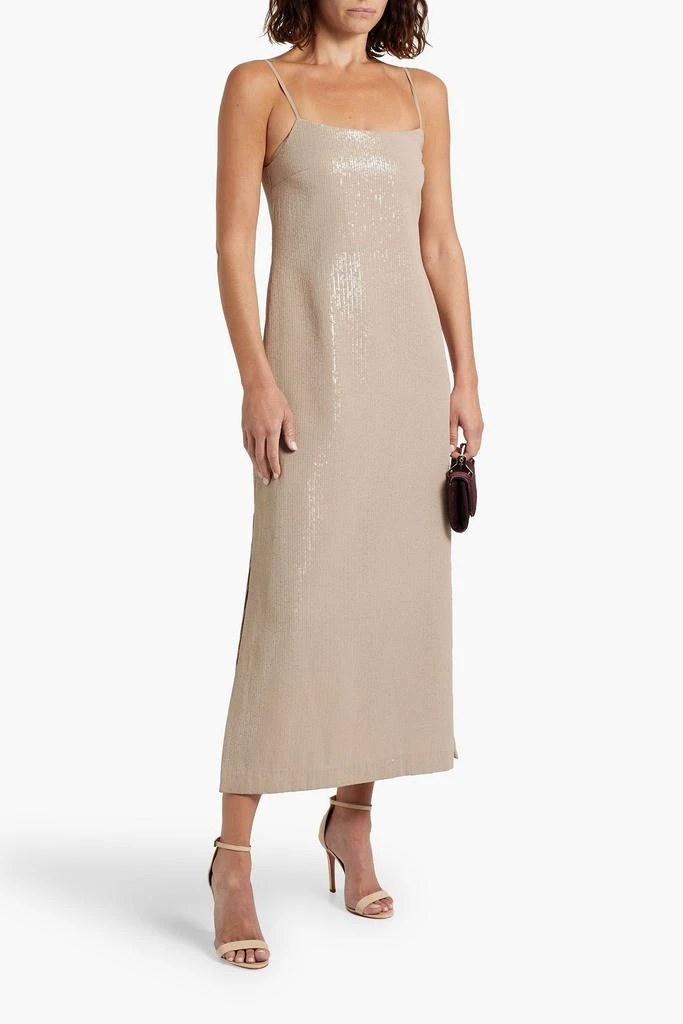 knee length dresses for ladies Rosalie Silk Faille Midi Dress main image 1